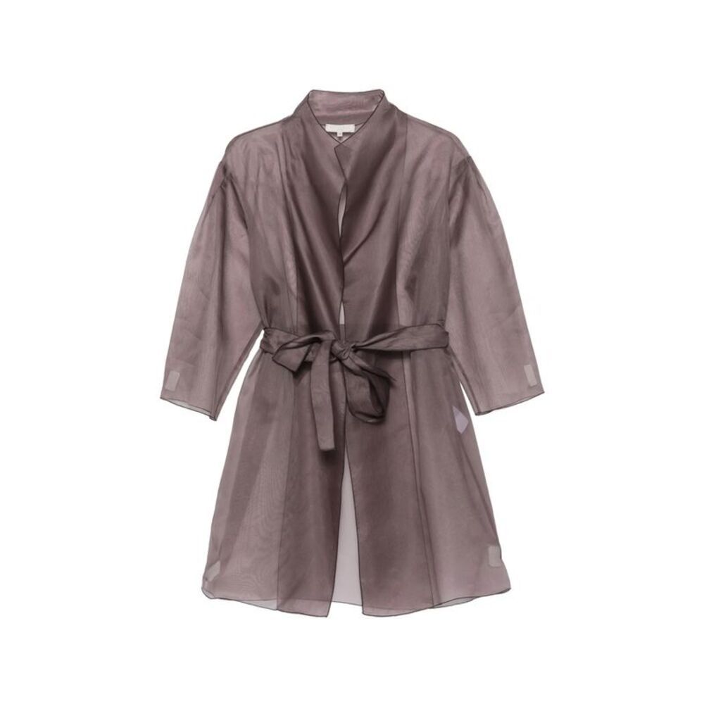 Antonelli Grey Coats - Oversized Coats Women